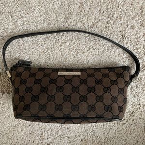 Gucci Vintage Mini Canvas GG Handbag